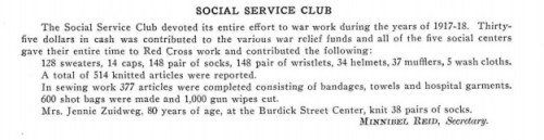 Jennie Zuidweg knit 38 pairs of socks 1917-1918