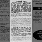 Obituary for CONRAD R. PLOTT,&nbsp;1905-1989