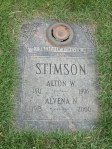 Alvena and Alton Stimson&nbsp;headstone